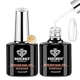 modelones Aufbaugel für Gelnägel, 8 in One Builder Gel, Nagelverstärker UV Gel für Strengthener Extension Gel Base Nagelverlängerung, Nail Repair Base Coat Nail Art Maniküre 2 Pcs
