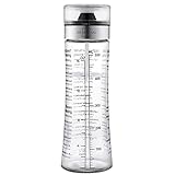 SILBERTHAL Dressingshaker aus Glas mit Rezepten – 500 ml – Spülmaschinenfest - Neuer Deckel & Neue Rezepte