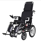 Wheelchairs for Adults, Rollstühle Klappbarer Elektrorollstuhl mit hoher Rückenlehne, Öffnen/Zusammenklappen in 3 Seku