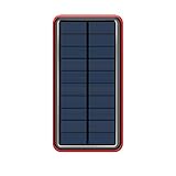 Solar Charger Powers Bank – Mobile Station mit hoher Kapazität, robustes Backup-Ladegerät | Externer Zellularakku mit 50.000 mAh für Tablet mit Schnell-USB-Ausgang, Solarpanel-Stein