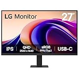 LG 27U631A-B Monitor PC 68,6 cm [27] 2560 x 1440 Pixel Quad HD Nero (27U631A-B 27IN IPS QHD 5MS - 2560X1440 16:9 1000:1 HDMI/USB)