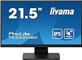 iiyama ProLite T2252MSC-B2 54,5cm 21,5' IPS LED-Monitor Full-HD 10 Punkt Multitouch kapazitiv HDMI DP USB3.0 7H schwarz