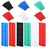 60 Stück Abstandshalter Kunststoff 100 x 28 mm, Universal Unterlegplatten Kunststoff für Fliesenverlegung, Ausgleichsplättchen Verglasungsklötze Dicke 1-6mm, Distanzklötze für Fenster und Bodenbeläge