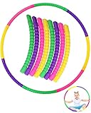CULEB Hula Hoop Reifen Kinder,Abnehmbarer Kinder-Hula-Hoop,Fitness Gymnastik Kreis Reifen,Kunststoff Hulahoopreifen für Jungen Mädchen,Hula-Hoop für Tanz,Fitness und Sportaktivitäten(Set-01)