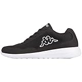 Kappa Unisex Follow Sneaker, Schwarz Black White 1110, 43 EU