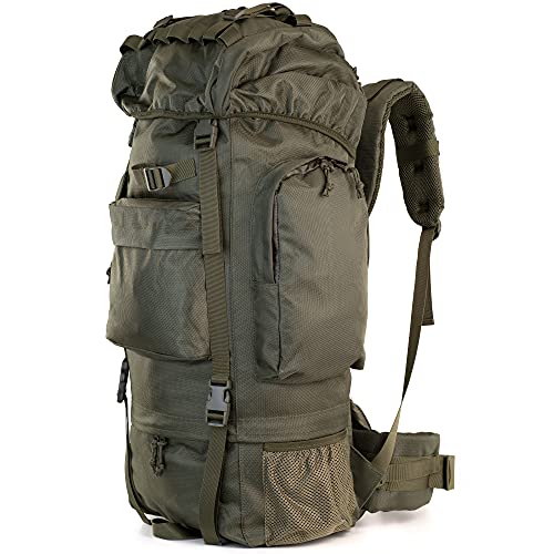 Armybag® Trekkingrucksack | Outdoor Rucksack 65 Liter und YKK Zipper | Reiserucksack für dein Abenteuer | Wanderrucksack Damen & Herren Groß | Wasserdichter Rucksack mit perfektem Tragesystem