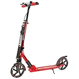 Best Sporting High End Scooter Erwachsene I klappbarer Roller mit Ständer, Handbremse, Klingel und Tragegurt I City-Roller für Erwachsene I Tretroller mit Rollengröße 205 mm