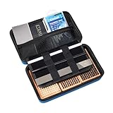 XCMAN Ski Snowboard Waxing & Tuning Complete Brush Kit - Nylon,Brass,Horsehair Brush Metal Scraper Wax Scraper and PTEX Flate File