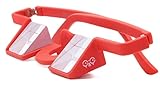 Y&Y Plasfun Sicherungsbrille, rot - YY Vertical Kletter-Sicherheitsbrille, Modern, Unisex, Rot, Bk7 Prismen, Stoßfest, Karabinerverschluss