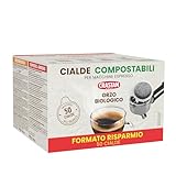 Crastan, Packung mit 50 kompostierbaren ESE-Kaffeepads aus biologischem Gerstenkaffee, Kaffeepads kompatibel mit der Espressomaschine, ohne Koffein und Zucker, Made in Italy
