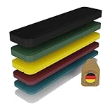 FUX 100 Stück Abstandshalter SET 100mm x 24mm x 1mm-6mm | Made in Germany | Unterlegplatten, Distanzklötze aus Kunststoff, Abstandhalter