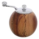 iplusmile Pfeffermühle Mini-Mühle Mühle für Gewürze Handkurbelschleifmaschine manuelle Kaffeemühle Getreidemühle mit Handkurbel Rostfreier Stahl Hellbraun