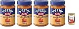 Barilla Pesto alla Calabrese, Italienische Pastasauce, 190g, 4er Pack, mit Paprika und Käse, Glutenfrei, + Italian Gourmet polpa 400g