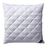 Billerbeck Kopfkissen Classic Clean - Faserkissen ca. 40 x 40 cm – Kissen mit mittlerer Stützkraft – AIRFLOCKS® Füllung, weich und kuschelig