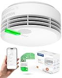 Hekatron Genius Plus X – Rauchmelder vernetzt 10 Jahre Batterie – mit Funkmodul Basis X – Testsieger Stiftung Warentest – Made in Germany – Funkrauchmelder Set – mehrsprachig – 1 Stück