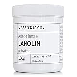 Lanolin Wollfett anhydrat 100g - wasserfrei und kaum Geruch - Wollwachs von wesentlich.