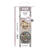 BIBS x Liberty Colour Schnuller 2er-Pack, BPA-frei, Kirschform Nippel. Naturkautschuk/Latex, Hergestellt in Dänemark. 0-6 Monate (2er Pack), Chamomile Lawn Vanilla Pine