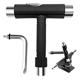 AMDZGLB Skateboard T Tool All-in-One Skate Tool Zubehör Werkzeuge für Skateboard Multifunktion Tragbar Tool Longboard Schrauben Set