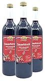 Bleichhof Sauerkirschsaft - 100% Direktsaft OHNE Zuckerzusatz und Zusatzstoffe, vegan (3x 0,72l)
