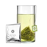Anna's Teapot Sencha Grüntee Bio Beutel - Hochwertiger Bio Japanischer Grüner Tee 20 Pyramidenbeutel - lose Bio Sencha aus Japan in Teebeutel - einfache Vorbereitung, schmeckt wie aus einer Teekanne
