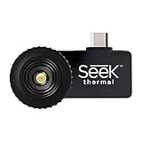 Seek Thermal Compact Wärmebildkamera mit USB-C Anschluss und Wasserdichtem Schutzgehäuse Kompatibel mit Android Smartphones - Schwarz