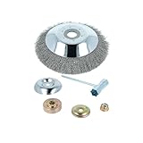 vhbw Unkrautbürste kompatibel mit AL-KO BC301 Gartengerät, Freischneider - Feinmaschig, Mit Zubehör-Set