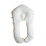 SWZEC Hypoallergenes Baby-Kopfkissen - Wolkenschaukel(Weiß)
