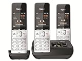 Gigaset Comfort 500A Trio Téléphone analog/dect Identification de l'appelant Noir, Argent