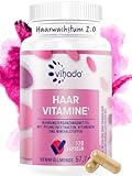 Vihado Haar Vitamine 2.0 für Haarwachstum und gesunde Haare + Kopfhaut mit Biotin hochdosiert, 14 Wirkstoffe all in one, 120 Kapseln