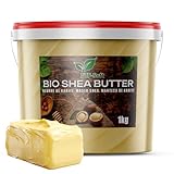 Sheabutter unraffiniert BIO Eimer Premium - 1000g handgeknetet vegan TOP (1KG)
