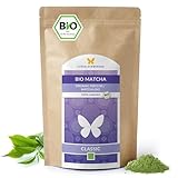 100g BIO Matcha Tee CLASSIC, 100% Matcha-Tee ohne Zusätze, traditionell in Steinmühlen gemahlen, Pulver