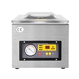 Wensiy Kammer Versiegler, Automatisch Vakuumierer, 120W Folienschweißgerät Kammer-Vakuum-Versiegler für die Verlängerung der Lagerung von Trockenen, Feuchten, Zutaten.