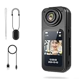 FACULX Mini-4K-Action-Kamera, 3,7 cm (1,47 Zoll) IPS-HD-Display, magnetische Halterung, tragbare Aufnahme-Kamera, für Vlogging, Reisen, Haustierspaziergänge (schwarz)