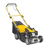 STIGA Combi 48 S – Rasenmäher mit Radantrieb, 139 cm³ Benzinmotor, 46 cm Schnittbreite, 60 L Grasfangkorb, Mulchstopfen inklusive