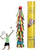 Badmintonbällen, Badmintonball, unversehrte Gänsefedern, natürliche Federbälle, professionelle Badmintonbälle, rote Federbälle
