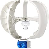VEVOR Windgenerator, 600 W, 12 V, Solargenerator, Turbine Generator, tragbare Laterne