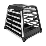 Thule Allax Hundebox, Transportbox Hund, Hundebox für Auto Black/Aluminium XXL Compact