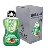 Bolero ALOE VERA POMEGRANATE 24x3g | Saftpulver ohne Zucker, gesüßt mit Stevia + Vitamin C | geeignet für Kinder, Diabetiker | glutenfrei und veganfreundlich | der Geschmack gemischter Beeren