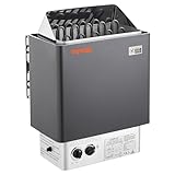 VEVOR Saunaofen, 8 kW, 400 V, 3N tragbare Saunaheizung für drinnen & draußen mit 3-Stunden-Timer, integrierte Steuerung für 8–12 m³, gewerbliche Nutzung in der Spa-Dusche von Hotels, max. 110 °C