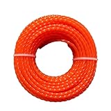 Strimmer Draht-Ersatz 15m * 2,4mm/2,7mm/3mm Mähen Nylon Gras Trimmer Seil Pinsel Cutter Strimmer Linie mähen Draht Rasenmäher Zubehör Rasentrimmer Ersatz(Spiral 2.7mm 15m)