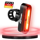 toptrek Rücklicht Fahrrad Sichtweite 200 Metern | Bike Rear Light Led StVZO Zugelassenes | Fahrrad Rücklicht USB-C Aufladbar Batterie | Fahrradlicht Hinten IPX5 Wasserdicht für Rennrad, MTB, E-Bike