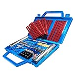 53 PCS Reifenreparaturset, Heavy Duty Reifen Reparaturset, 53-tragbares Reifenreparaturset, tragbares Reifenreparaturset für Autos, Geländewagen, Motorräder, Elektrofahrzeuge, Fahrräder und mehr.