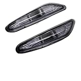 Blinker Motorrad,Motorrad Blinker Auto Seite Marker Licht Blinker Lampe Passend für 3 Serie E46 E60 E61 E83 Blinker Blinker Lampe Signal Lampe(Gray)