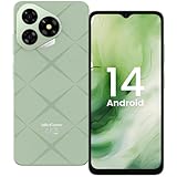 Ulefone Note 19 Handy Android 14 5000mah Octa Core Prozessor 6,56' HD+ 6GB+32GB/512GB SD 8MP+5MP Panorama Kamera 4G Dual SIM Smartphone Ohne Vertrag Face ID GPS OTG 2 Jahre Garantie-Grün