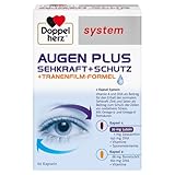 Doppelherz system AUGEN PLUS SEHKRAFT + SCHUTZ – Mit Vitamin A und der Omega-3 Fettsäure DHA als Beitrag für den Erhalt der normalen Sehkraft – 60 Kapseln