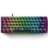 Razer Huntsman Mini 60% Analog Gaming Tastatur: Einstellbare Betätigung über analoge optische Schalter - Rapid Trigger Mode - Doubleshot PBT Tastenkappen - RGB Beleuchtung - Portable 60 Prozent