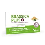 Brassica PLUS – Brokkolisprossen-Extrakt Kapseln – 10 mg stabilisiertes Sulforaphan – 3600 mg Brokkolisprossen – 60% höhere Bioverfügbarkeit – 30 Kapseln