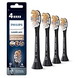 Philips Sonicare Original A3 Premium All-in-One-Ersatz-Bürstenkopf für die elektrische Zahnbürste – 4er-Pack Philips Sonicare Ersatz-Bürstenköpfe in Schwarz (Modell HX9094/11)