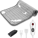 Mefine Elektrisches Heizkissen mit Abschaltautomatik, 30x60cm Wärmekissen Elektrisch, Heizkissen für Rücken Nacken Schulter Bauch, 4 Timer，6 Temperaturstufen,Maschinenwaschbar