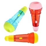 Beaupretty 3 Mikrofon Teiliges aus Kunststoff Buntes Echo Mikrofon Prop für Rollenspiele und Simulation Geeignet für Kleinkinder Ab Jahren für Kostüm Party und Bühnenauftritt